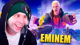 FAN DE EMINEM REACCIONA AL EVENTO DE FORTNITE X EMINEM 4K [upl. by Drofub]