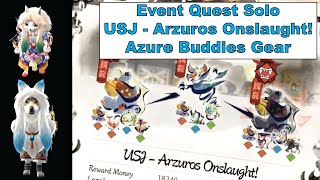 MH Rise Event Quest Solo  USJ  Arzuros Onslaught Azure Palico amp Palamute Weapons amp Armor [upl. by Asina]