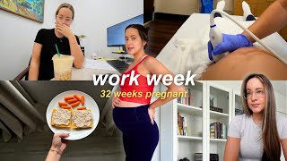 PREGNANT WORK WEEK  2nd heart scan results office makeover planning my own baby shower [upl. by Haraj]