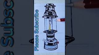 HowTo Draw Kerosine Gas Lamp✍️🥰  Viralshorts shortsviral ✍️👍💕 [upl. by Landel]