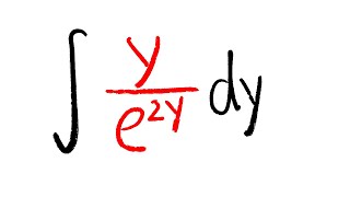 integral of ye2y integration by parts calculus 2 [upl. by Rosenblum]