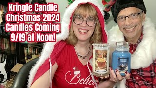 Kringle Candle Christmas 2024 Candles Coming 919 at Noon [upl. by Vigen806]