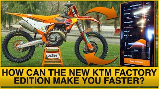 Can the 2024 KTM 450 SXF Factory Edition Make You Faster  First Look [upl. by Notyal]