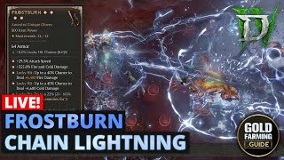 Speedfarm Chain Lightning Sorcerer  Farming Mats in Diablo 4 Season 6 Vessel of Hatred [upl. by Bruis]