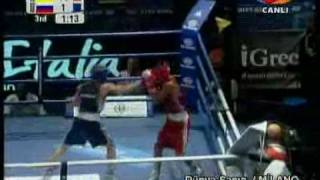 Vasyl Lomachenko vs Sergey Vodopiyanov  World Boxing Championships Milan 2009 Final 57 kg Part 2 [upl. by Glaab]