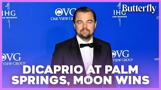 Leonardo DiCaprio Attends Palm Springs Film Festival as Killers of th Flower Moon Wins Vanguard Awrd [upl. by Eural]