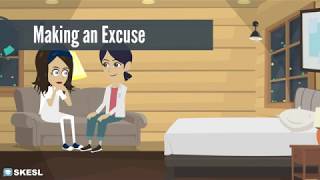 English Conversation Lesson 13 Making an Excuse [upl. by Enelra373]