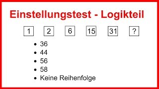 Einstellungstest  Logiktest  Würdest du es schaffen Logisches Denken trainieren  LehrerBros [upl. by Estren]