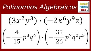 MULTIPLICACIÓN DE MONOMIOS [upl. by Kulseth]