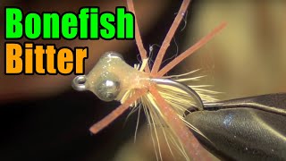 Bonefish Bitter  Micro Saltwater Crab Fly Tying Instructions [upl. by Adnirim]