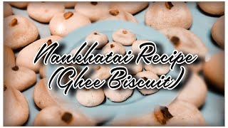 Easy Nankhatai RecipeGhee Biscuit ❤️  Without Oven cooking nankhataiwithoutoven nankhatai [upl. by Adihahs]