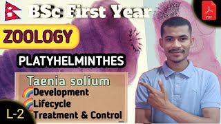 L2 Lifecycle amp Control of Taenia solium ● PLATYHELMINTHES ● ZOOLOGY ● BSc First Year ●TU [upl. by Edie924]