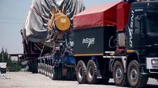 ADB Talimarjan Power Plant Gas Turbine Arrival Demo [upl. by Ardni634]