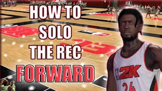 THE REC How To Survive Solo REC Small ForwardPower Forward On NBA2K22 Next Gen [upl. by Kassel331]