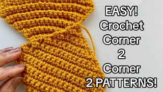 CROCHET CORNER TO CORNER PATTERNS [upl. by Sacha142]