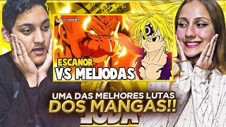 REACT  ESCANOR VS MELIODAS VEJA COMO FOI [upl. by Nakasuji779]