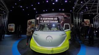 A 360 Degree Look Inside the VW ID BUZZ Concept [upl. by Nnylrefinnej]