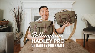 Billingham Hadley Pro vs Hadley Pro Small [upl. by Cornish618]