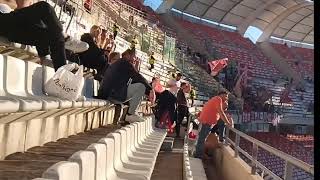 Reggiana tifosi at San Nicola stadium in Bari tifosi [upl. by Babb]