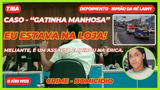 Depoimento Irmão da Ré Lainy  Meliante grita é um assalto e atira  Crime Homicídio  RJ040A01 [upl. by Rolanda]