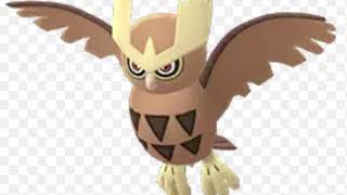 Noctowl cry sound effect gaming Pokémon [upl. by Joktan]