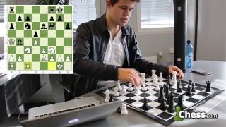 Magnus Carlsen Reviews His Game vs Aronian [upl. by Aneliram384]