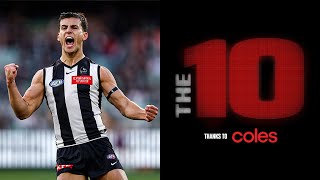 The 10 BEST MOMENTS from Round 23  AFL [upl. by Kutchins]