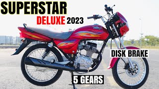 SUPER STAR 125 DELUXE 2023  ہونڈا ڈیلکس کاپُنر جنم ہو گیا [upl. by Nashbar697]