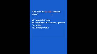 What does the printf function return [upl. by Brighton]