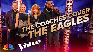 Coaches Bublé Gwen Reba and Snoop Perform the Eagles quotHeartache Tonightquot  The Voice  NBC [upl. by Yssirc]