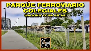 Walking Tour BsAs  Nuevo Parque Ferroviario COLEGIALES [upl. by Nyrb]