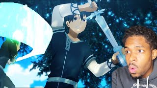 KIRITO USES HIS NEW SWORD Sword Art Online Alicization Episode 3 Reaction [upl. by Marquez148]