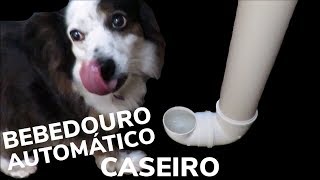 BEBEDOURO AUTOMATICO CASEIRO DE TUBO PVC  CACHORRO COMO FAZER BEBEDERO CASERO PERROS E MASCOTAS [upl. by Uohk]