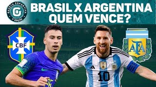 eFOOTBALL  ARGENTINA X BRASIL  TIMES AUTENTICOS  JOGO DE IDA [upl. by Ecinnahs404]