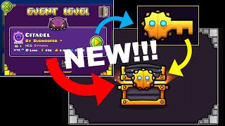 FIRST GOLD KEY CHEST OPENING Citadel by Subwoofer 100 Easy Demon Geometry Dash 22 [upl. by Gertie314]