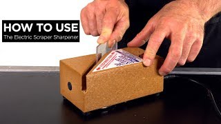 How to use Electric Scraper Sharpener [upl. by Carole]