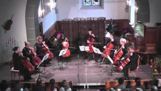 Astor Piazzolla Muerte del Angel Fricelli Cello Ensemble [upl. by Leahcimed]