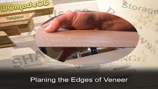 Jointing Veneer  Planing the Edge of Veneer [upl. by Ynafetse]