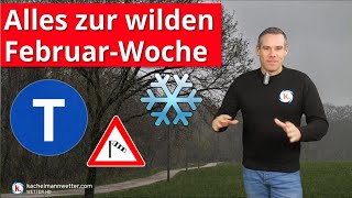 Alles zur neuen Woche mit viel Wind viel Regen und Schnee im Norden [upl. by Aicined]