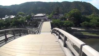 walk across the Kintaikyo Bridge 錦帯橋 [upl. by Asila]