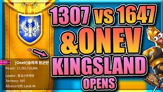 Kingsland Opens 1307 vs OneV amp 1647 Strife KvK in Rise of Kingdoms [upl. by Sprage]