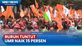 Demo Buruh Usul UMK Surabaya Naik 15 Persen [upl. by Adnilem]