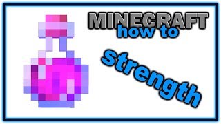 How to Make a Potion of Strength  Easy Minecraft Potions Guide [upl. by Aradnahc]