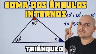 Soma dos ângulos internos de uma triângulo [upl. by Raphael]