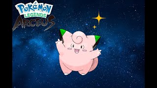 Pokemon Legends Arceus SHINY MASS OUTBREAK CLEFAIRY [upl. by Enelyad]