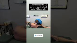 They burned my L5 nerve root to cure sciatica it didn’t work gonsteadchiropractor post ablation [upl. by Baugh]