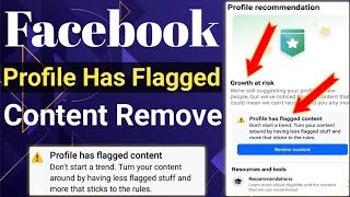 Profile Has Flagged Content 😭 How to Remove Profile Has Flagged Content Facebook [upl. by Oetomit]