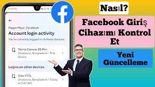 Facebook Giriş Cihazımı Nasıl Kontrol Edebilirim  Facebook Hesabımı kim kullanıyor [upl. by Frolick]