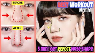 Best Workout For Nose  Get Perfect Nose Shape  Slim Down Your Nose  Nose Reshaping Exercises [upl. by Brier]