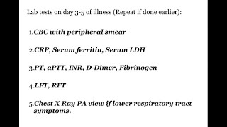 COVID 19  When amp What are the blood tests to be done [upl. by Eiznek]